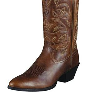 Ariat Women's Women's Heritage R Toe Western Cowboy Boot, Russet Rebel, Size 8.5